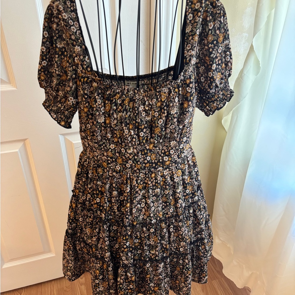 Francesca’s Floral Mini Layered Dress